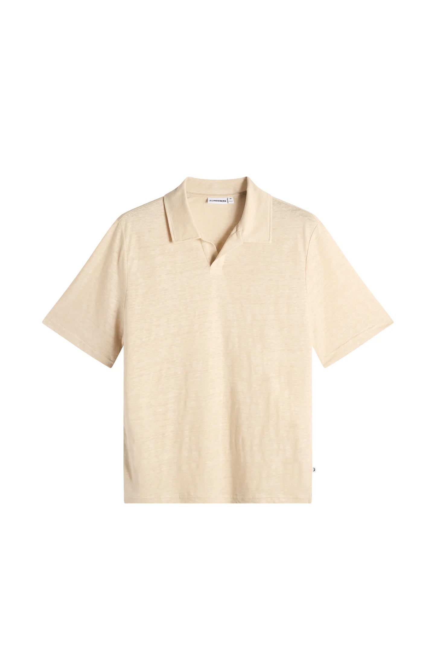 J.Lindeberg | polo à manches courtes en lin "Roy" - Beige