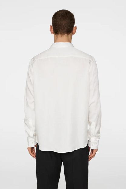 J.Lindeberg | Chemise slim à manches longues Comfort Tencel - blanc nuage