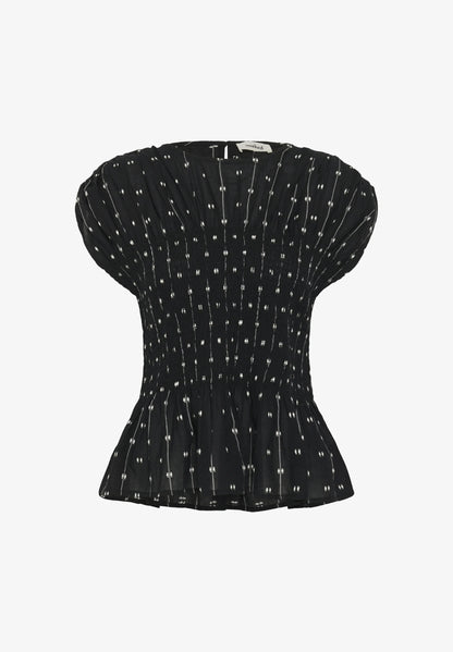 SOAKED IN LUXURY | Blouse 'Amelie'| Noir