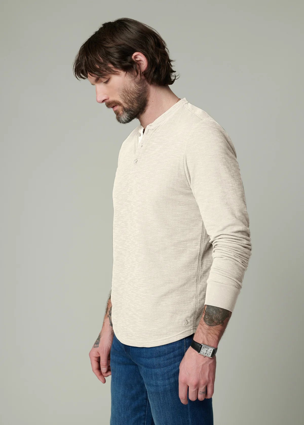 JOE'S  | Henley "DWIGHT" - Blanc cassé