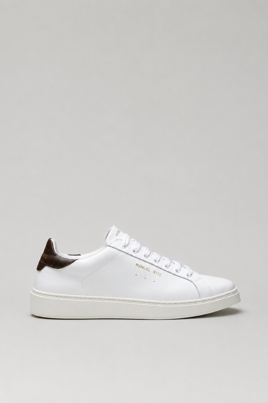 Manuel Ritz | Baskets en cuir "Scarpe" - Blanc/brun