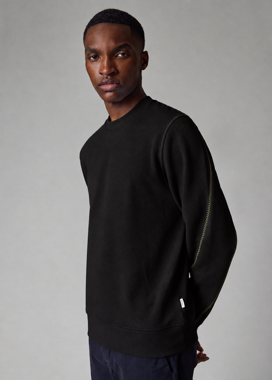Paul Smith | Sweat-shirt texturé avec broderies contrastées - Noire