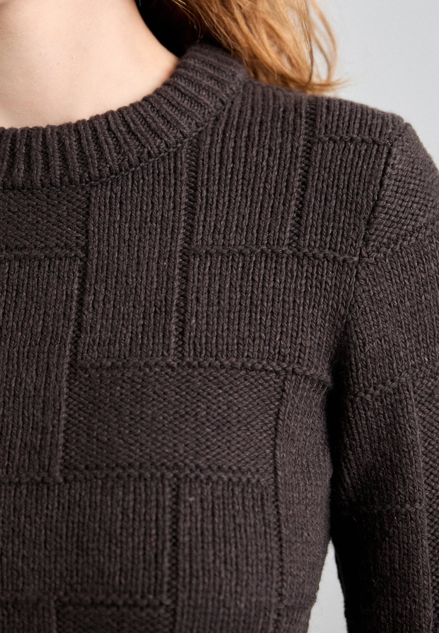 Tiger of Sweden | Pull En Coton-Laine ''Marie'' - Marron profond