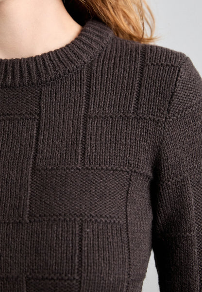 Tiger of Sweden | Pull En Coton-Laine ''Marie'' - Marron profond