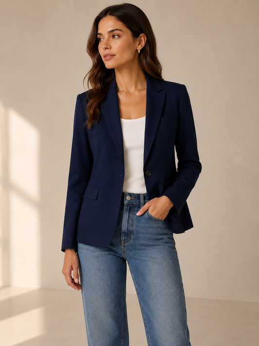 CIRCOLO 1901 |  Veston Jersey 'Regular Fit'|  Marine