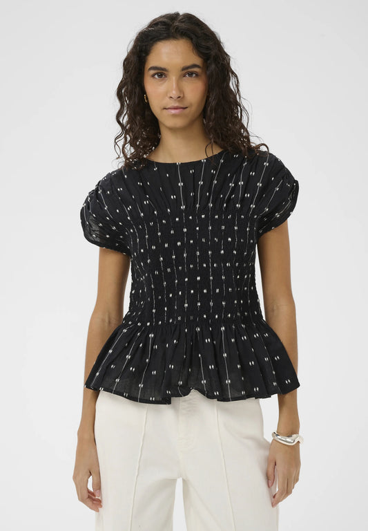 SOAKED IN LUXURY | Blouse 'Amelie'| Noir