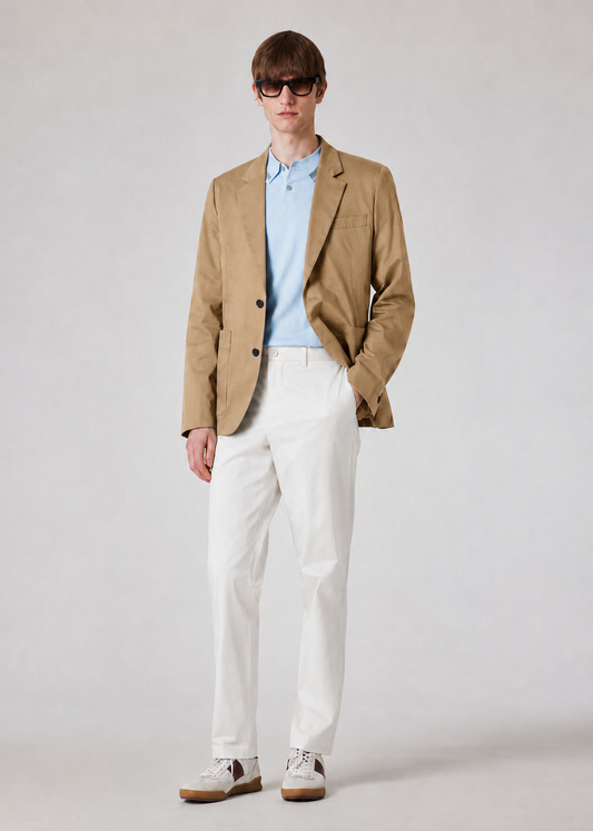 Paul Smith | Veston en satin de coton stretch - Tan