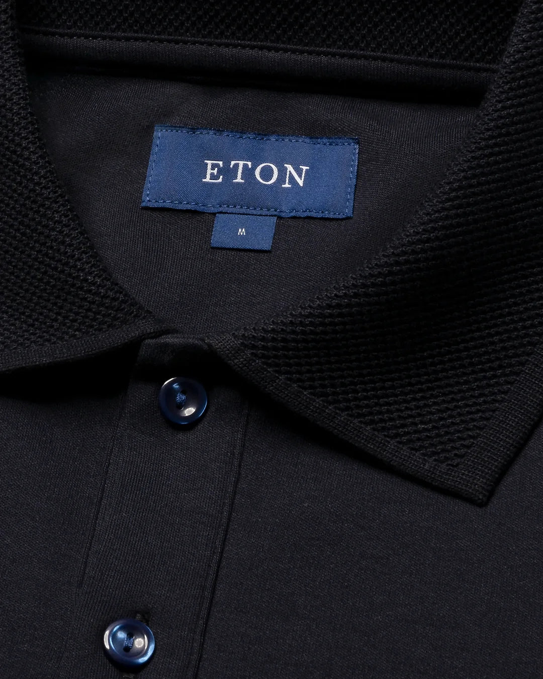 ETON | Polo en Interlock - Bleu