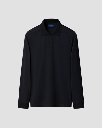ETON | Polo en Interlock - Bleu