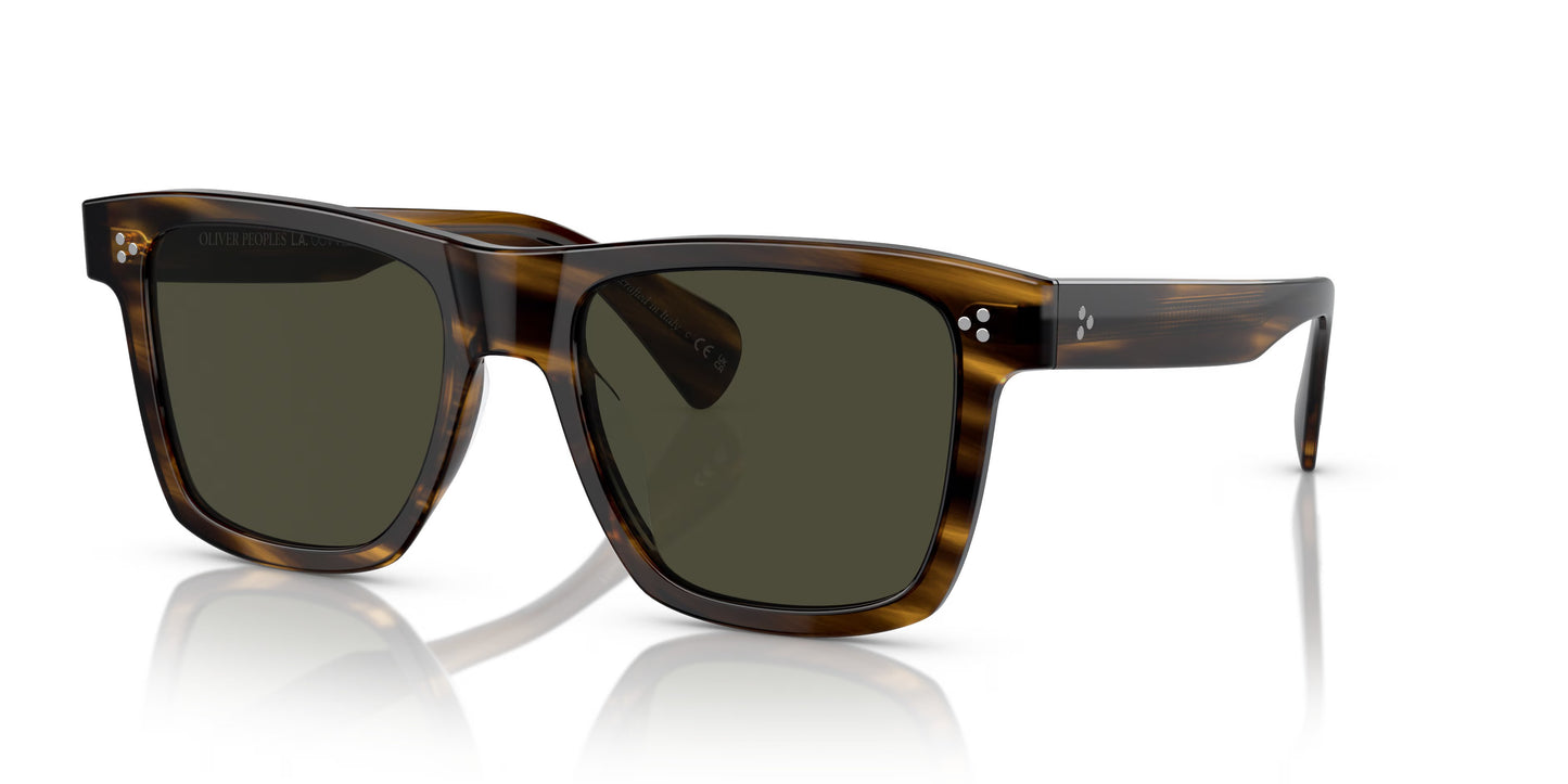 Oliver Peoples - Casian Oversized Rectangular Sunglasses - Tortoise, Brown