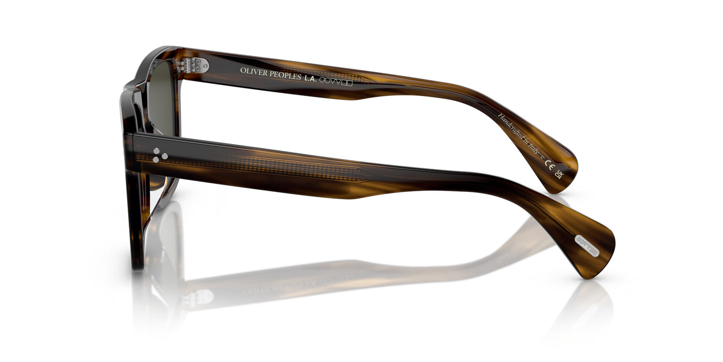 Oliver Peoples - Casian Oversized Rectangular Sunglasses - Tortoise, Brown