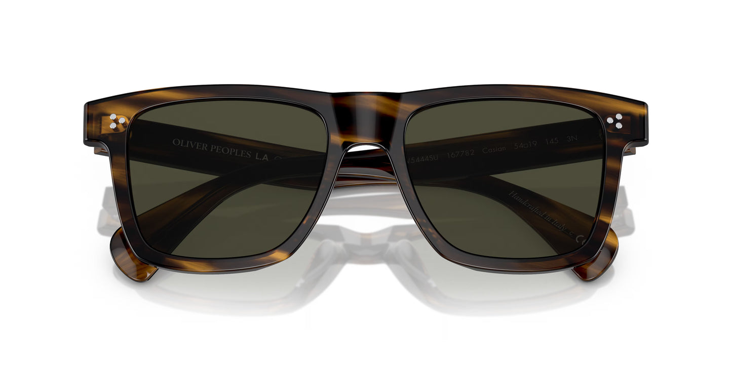 Oliver Peoples - Casian Oversized Rectangular Sunglasses - Tortoise, Brown
