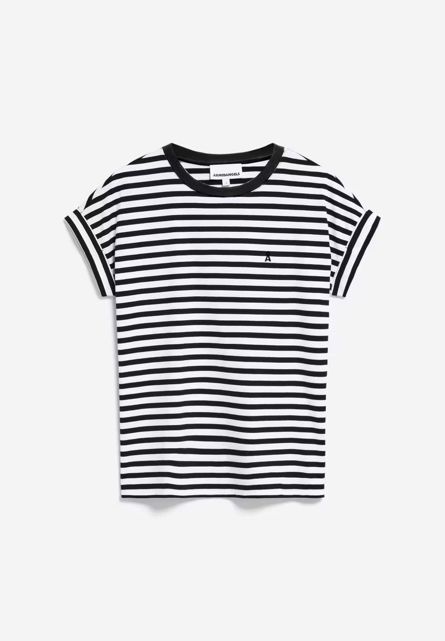 Armedangel | T-shirt "IDAARA" - Noir Marinière