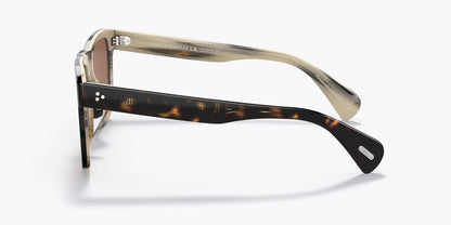 Oliver Peoples - Casian Oversized Rectangular Sunglasses - Tortoise, Brown