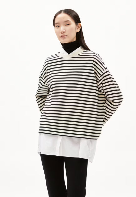 Armedangel | Pull "FRANKAA MARLEEN" - Noir Marinière