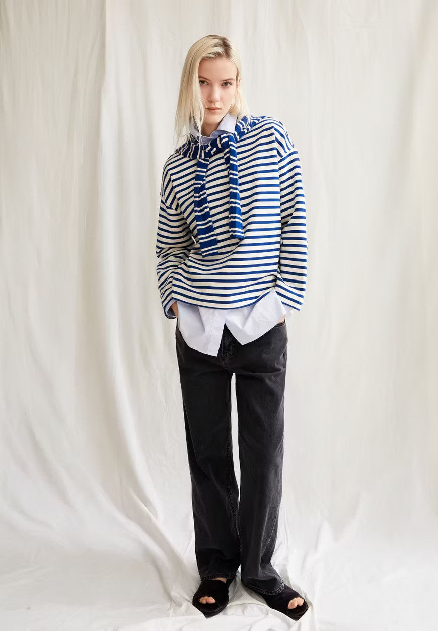 Armedangel | Pull "FRANKAA MARLEEN" - Bleu Marinière