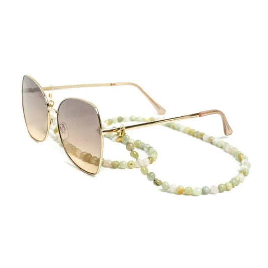 RM Kandy - Sunglasses Chain - Morganite Beads
