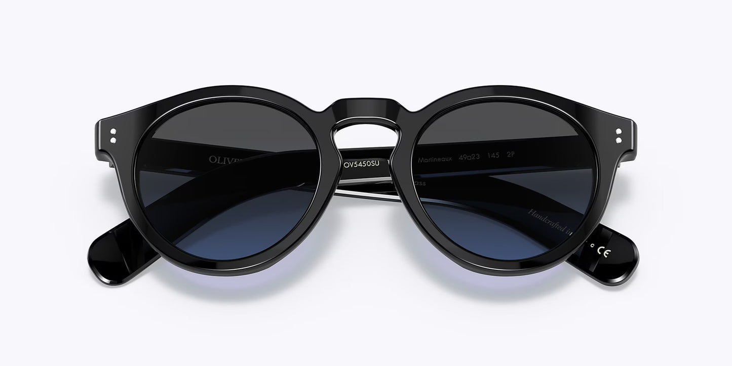 Oliver Peoples Martineaux round sunglasses in brown and tortoiseshell yellow, green