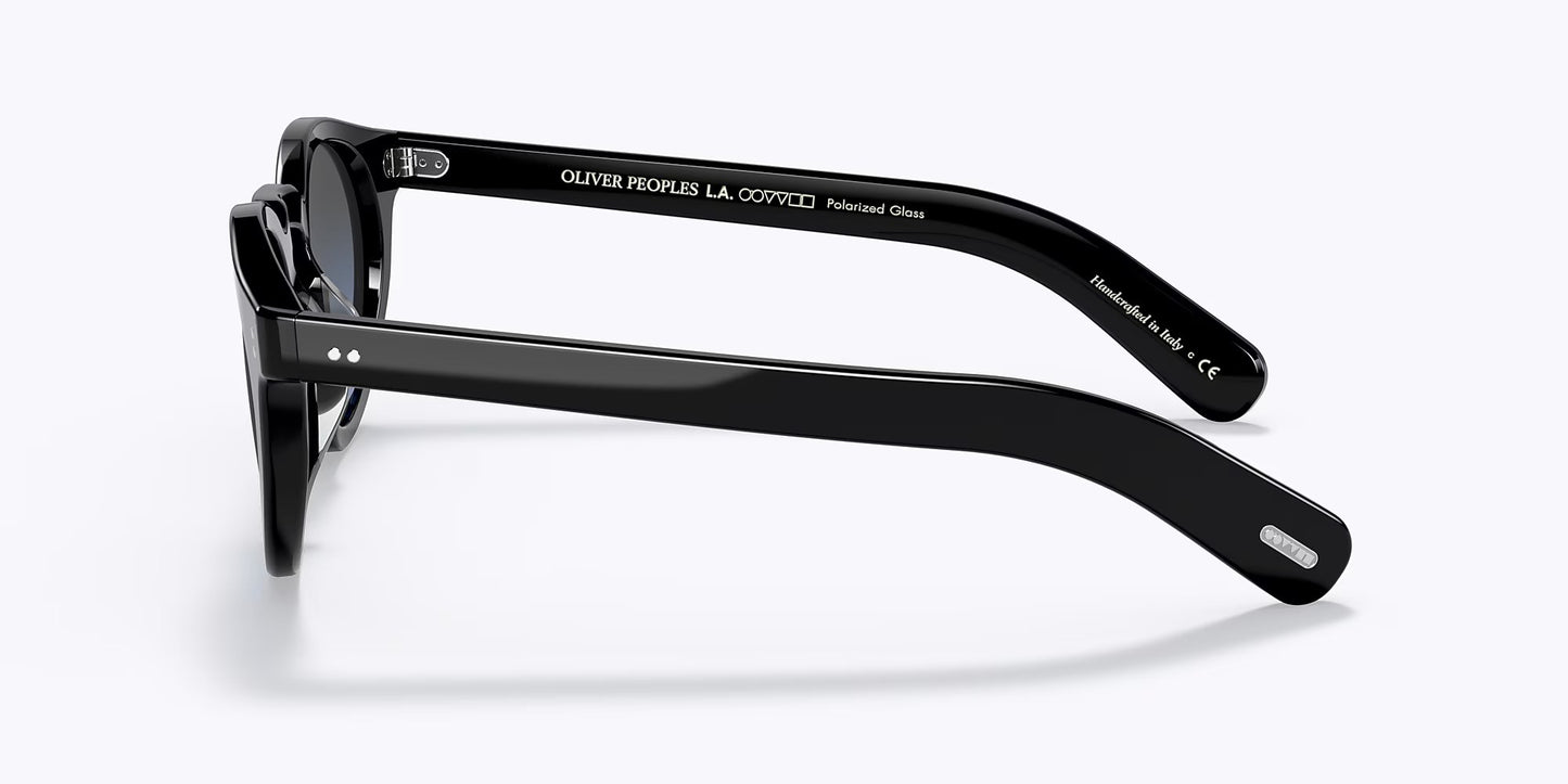 Oliver Peoples Martineaux round sunglasses in brown and tortoiseshell yellow, green