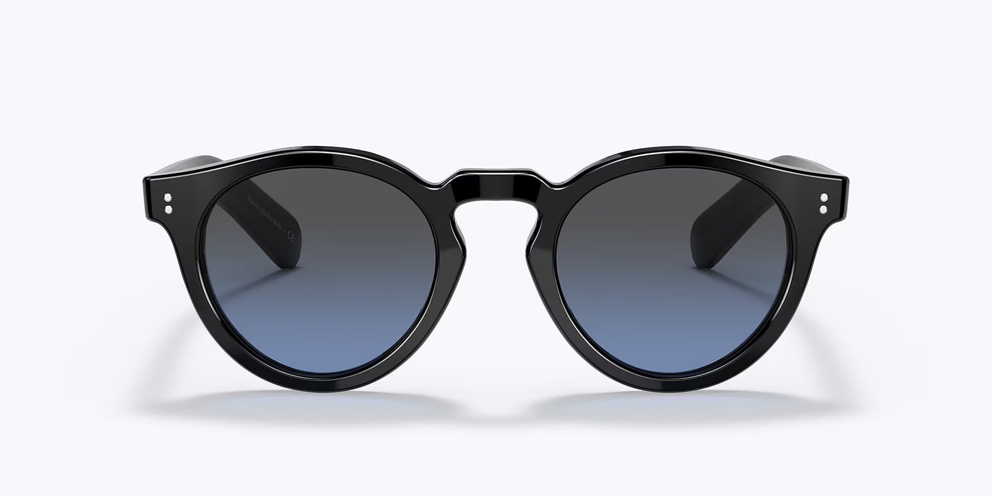Oliver Peoples Martineaux round sunglasses in brown and tortoiseshell yellow, green