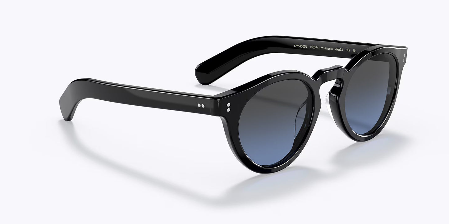Oliver Peoples Martineaux round sunglasses in brown and tortoiseshell yellow, green