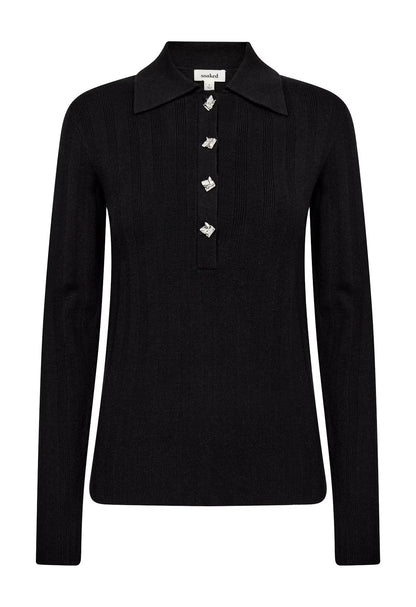 SOAKED IN LUXURY | Polo "SPINA" - Noir