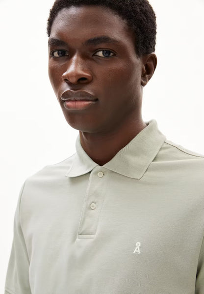 ARMEDANGELS | Polo "MAARIO" - Vert sauge