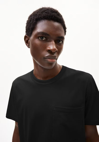 ARMEDANGELS | T-Shirt avec poche "MAARKOS" - Noir