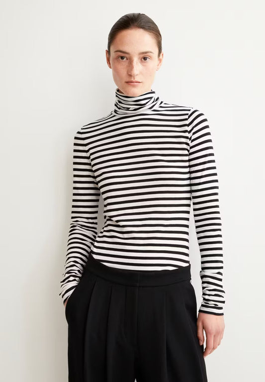 Armedangel | T-shirt "GRAZILIANIA" - Blanc Noir