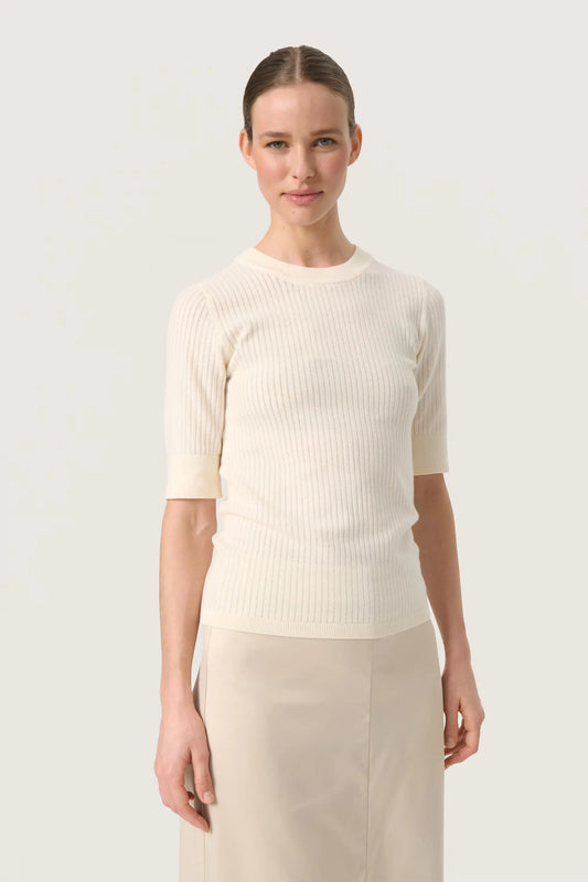 SOAKED IN LUXURY | Top "SPINA" - Écru