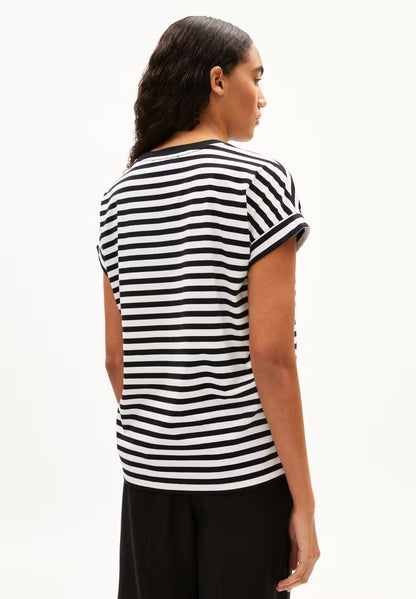 Armedangel | T-shirt "IDAARA" - Noir Marinière