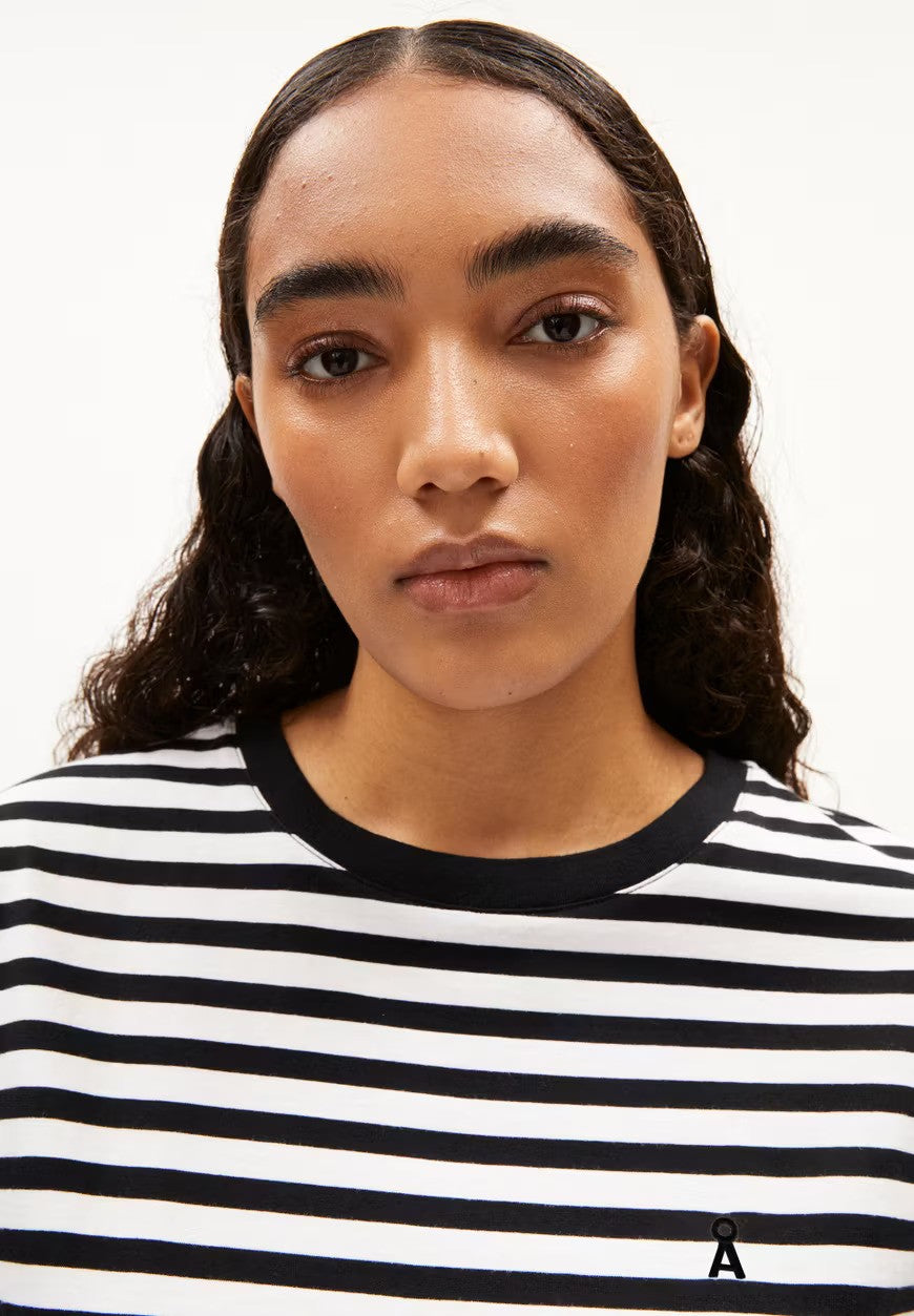 Armedangel | T-shirt "IDAARA" - Noir Marinière