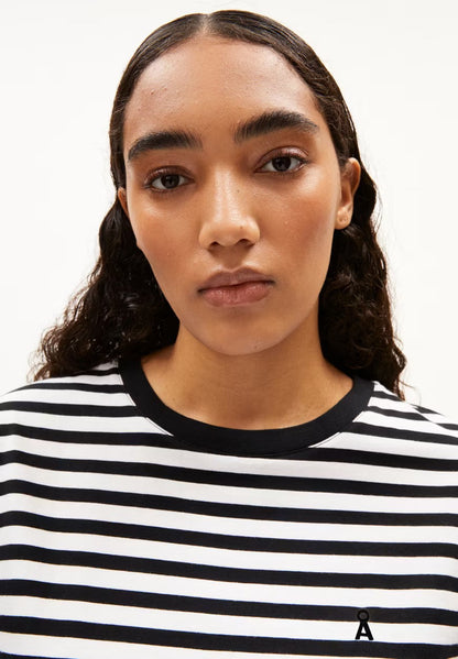 Armedangel | T-shirt "IDAARA" - Noir Marinière