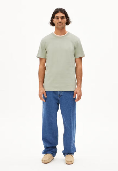 ARMEDANGELS | T-Shirt avec poche "MAARKOS" - Vert sauge