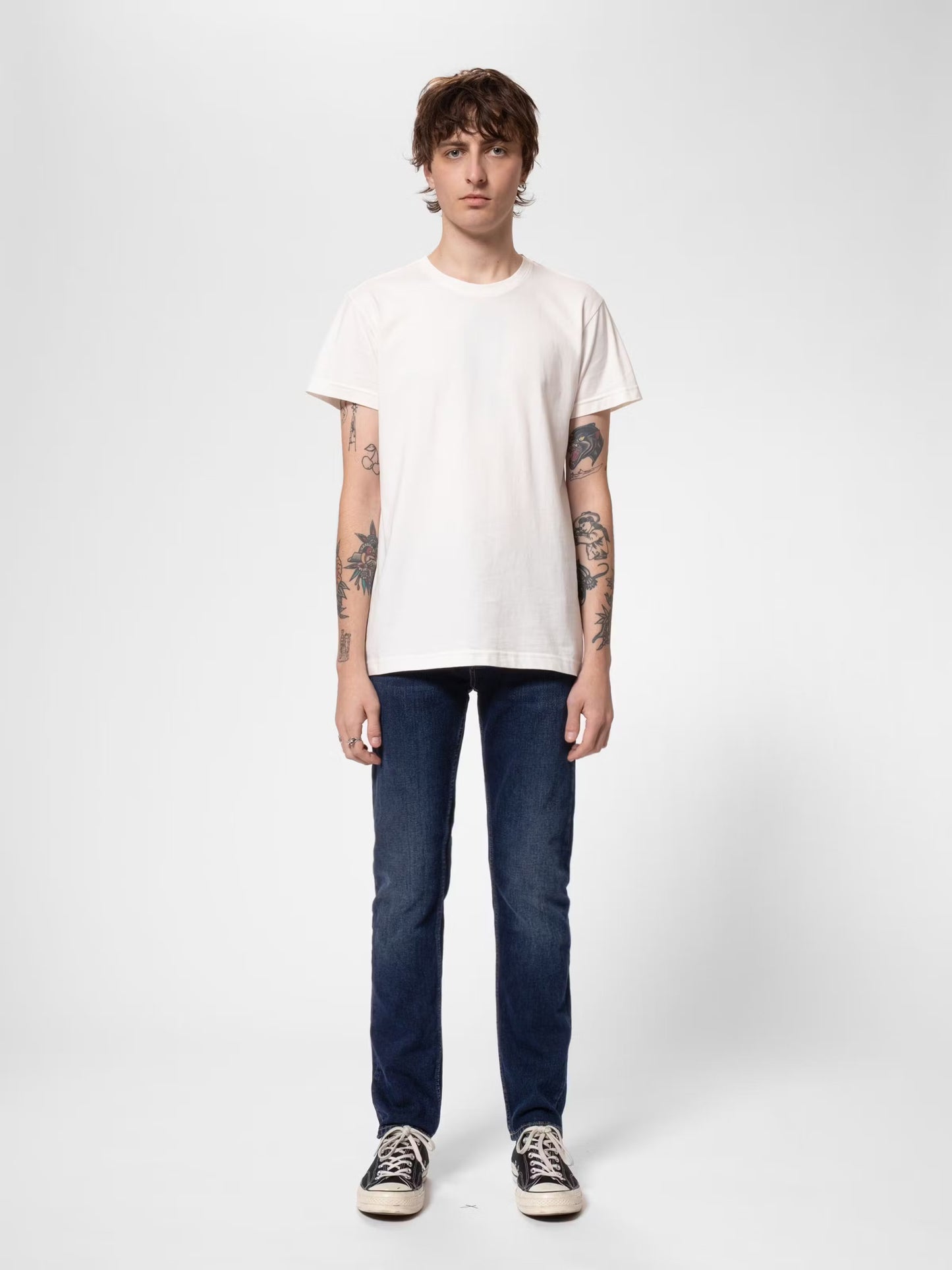 NUDIE JEANS | Jean "Grim Tim" - Bleu ''New Ink''