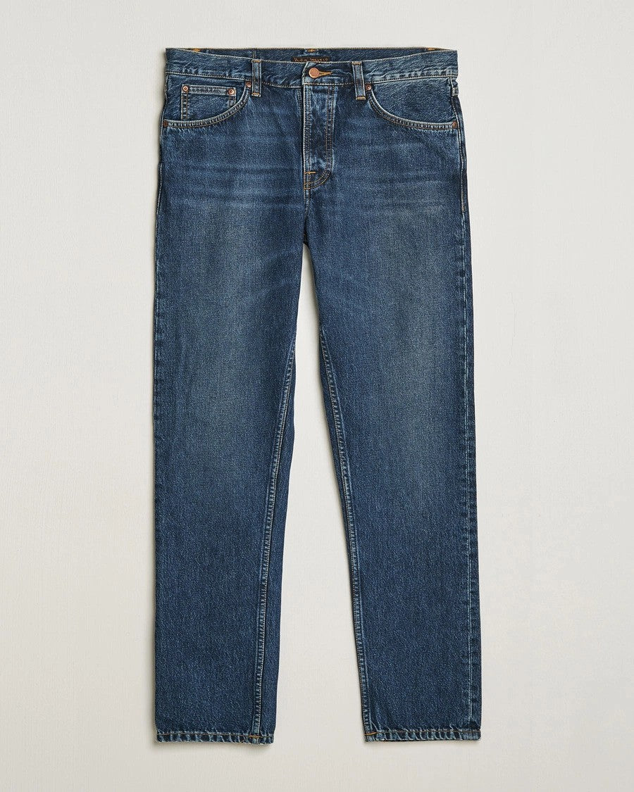 NUDIE JEANS | Jean "Steady Eddy" - couleur ''Blue Soil''