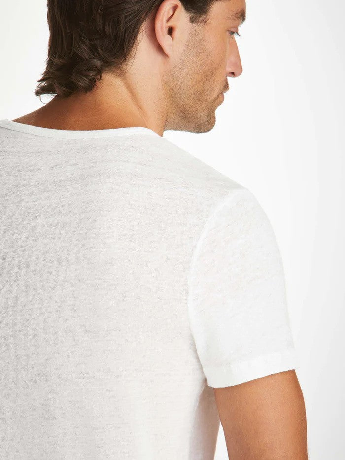 Derek Rose | T-shirt ''JORDAN'' en lin  - Blanc