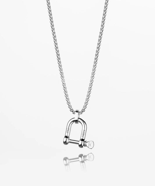 Pig & Hen | Collier ''D-shackle'' - Argent