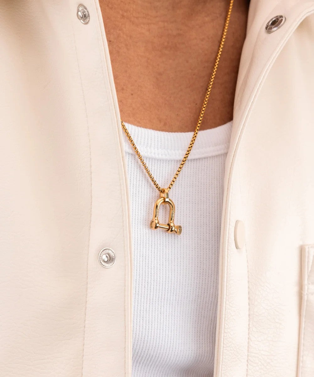 Pig & Hen | Collier ''D-shackle'' - Or
