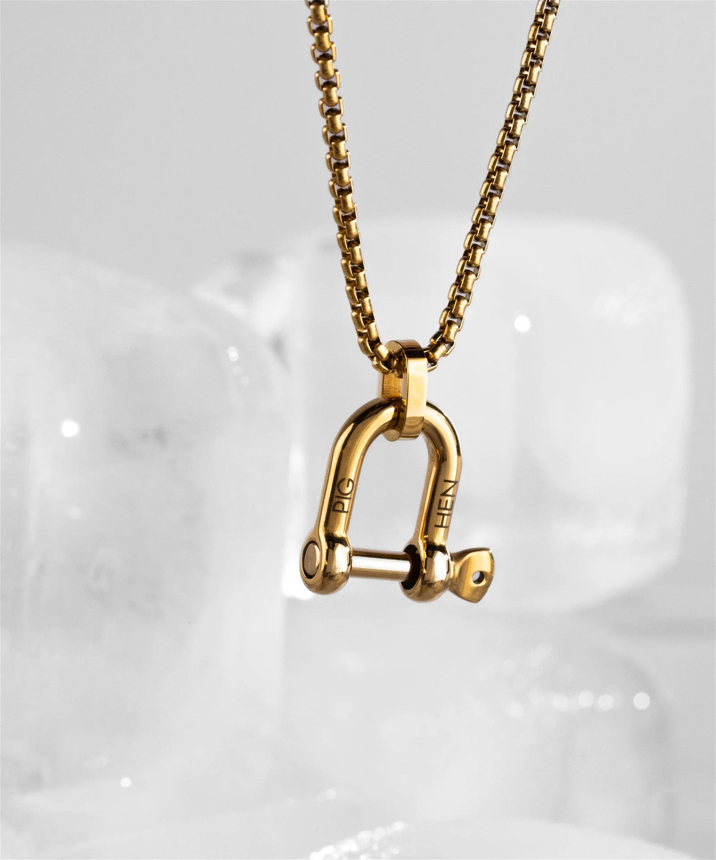Pig & Hen | Collier ''D-shackle'' - Or