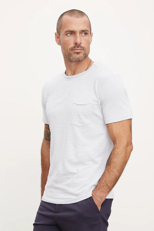 Velvet | Le T-shirt col rond ''CHAD'' - Blanc