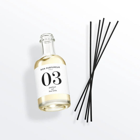 Bon Parfumeur | Diffuseur 03 Patchouli, cuir, fève tonka  200 mll