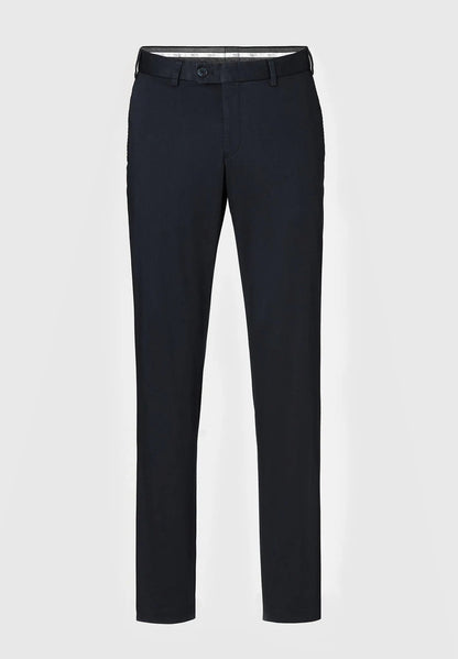 HILTL  | Le chino slim fit en coton ''Tilo Supima 365'' - Marine