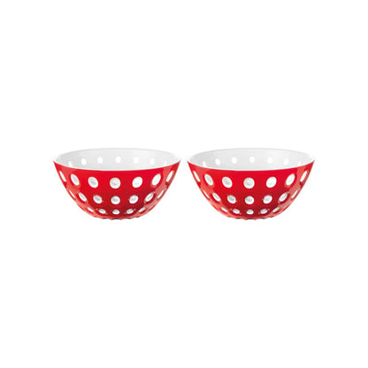 GUZZINI | BOL "LE MURRINE"  Ensemble de 2 bols 12cm -Rouge et blanc