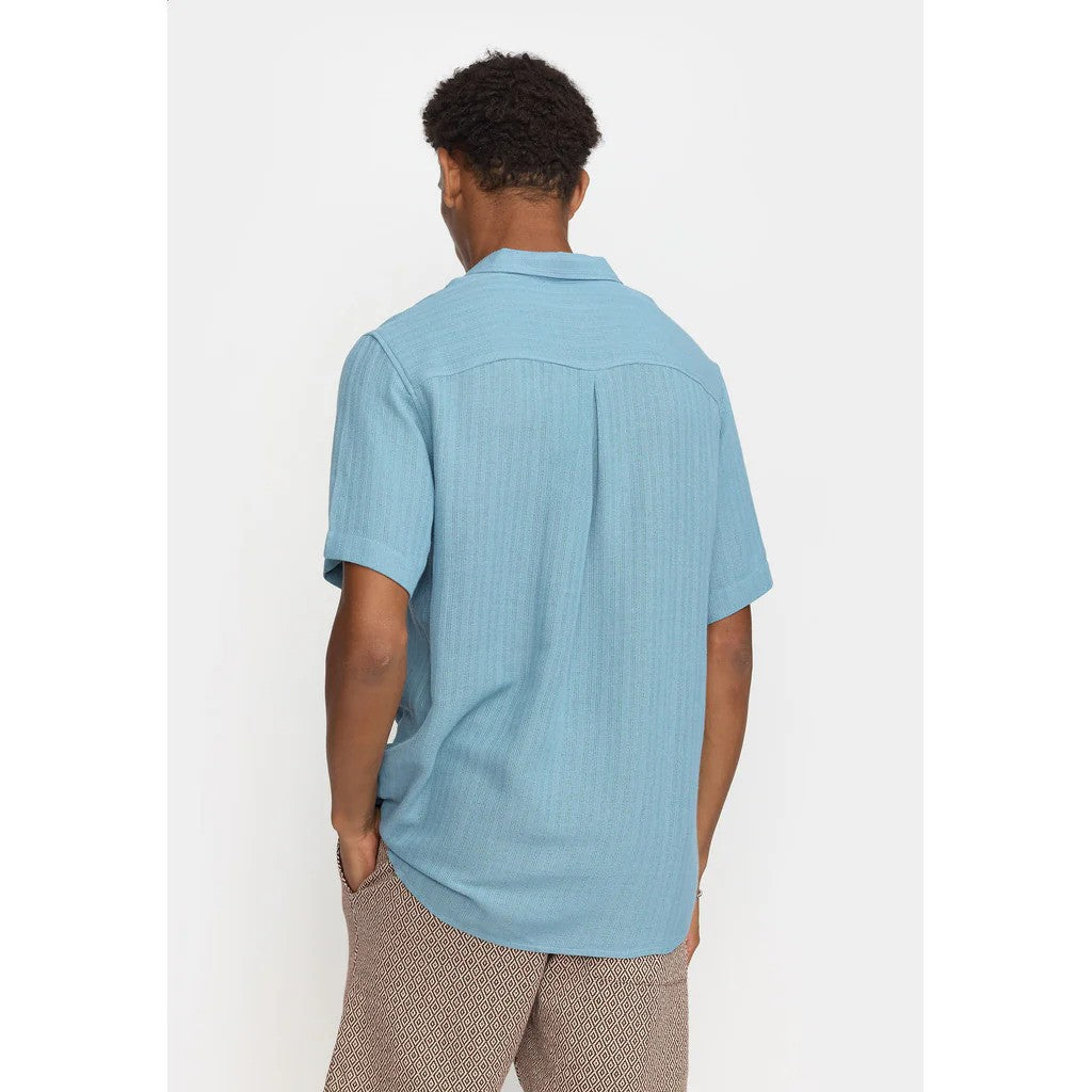 Revolution | Chemise cubaine à manches courtes - Bleu