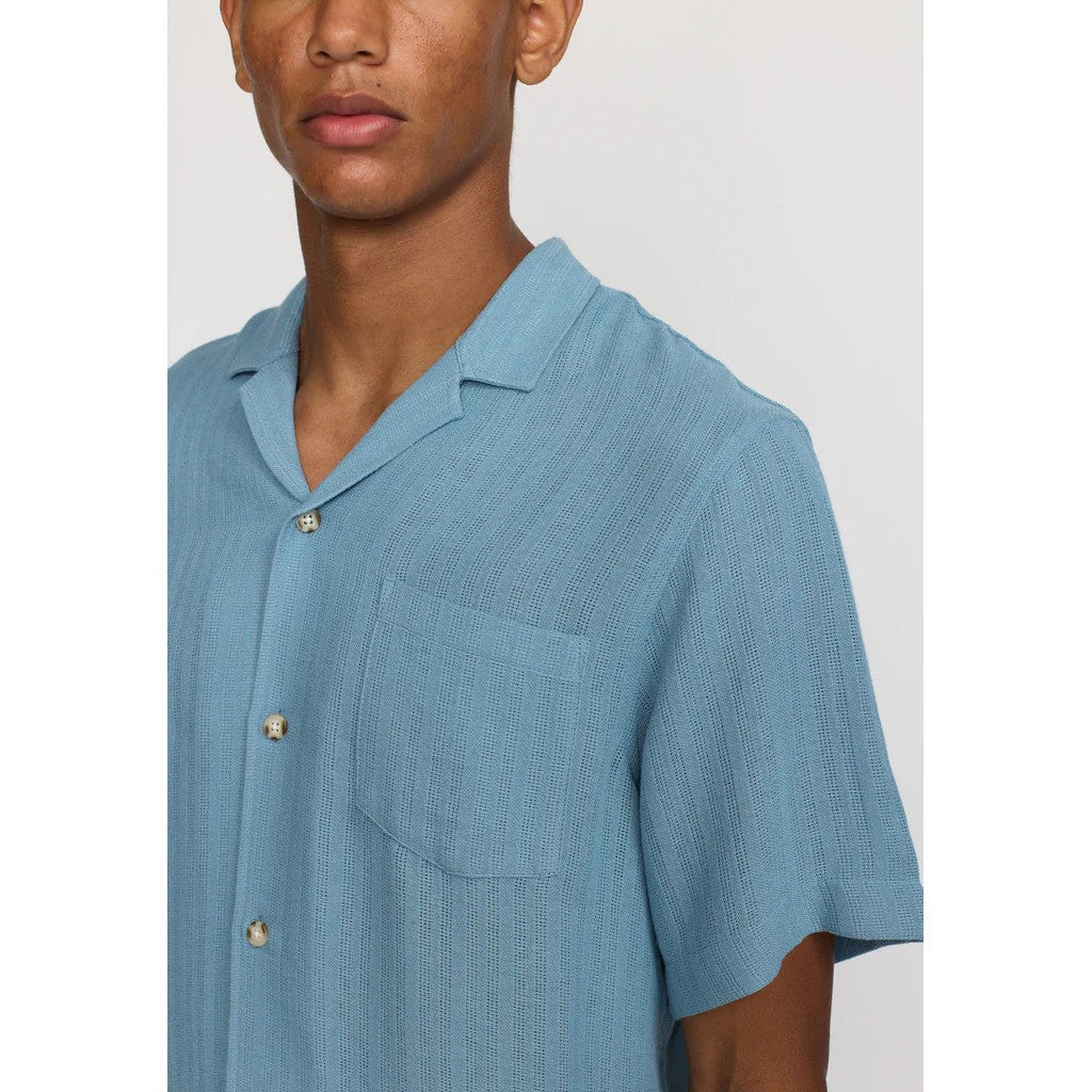 Revolution | Chemise cubaine à manches courtes - Bleu