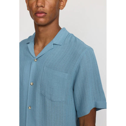 Revolution | Chemise cubaine à manches courtes - Bleu