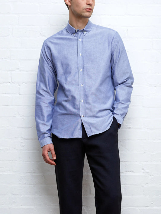 OLIVER SPENCER | Chemise "Brook" - Bleu pâle