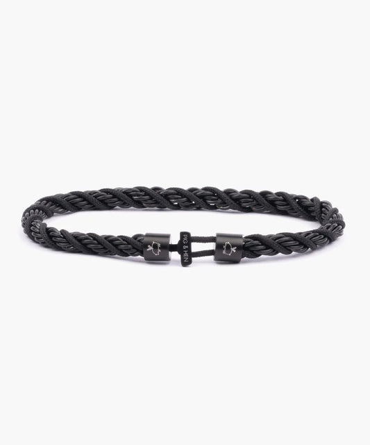 Pig & Hen | Bracelet ''Catena Twisted'' - Noir/Noir