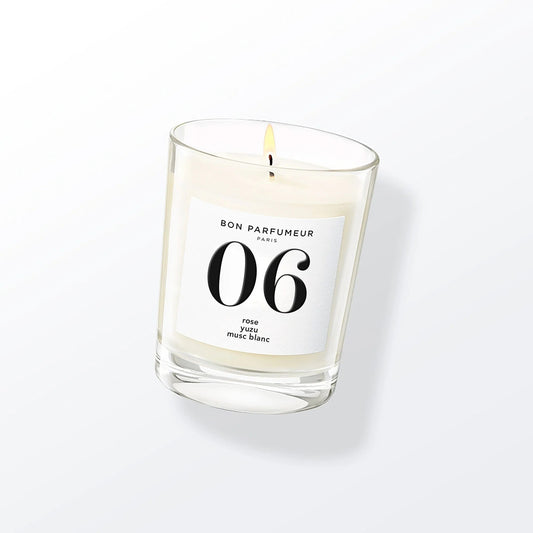 Bon Parfumeur | Bougie 06 Rose, Yuzu et Musc Blanc